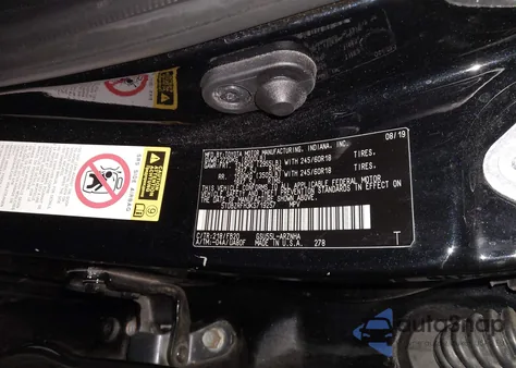 2019 Toyota Highlander Le из США, поврежденный, VIN 5TDBZRFH3KS719257